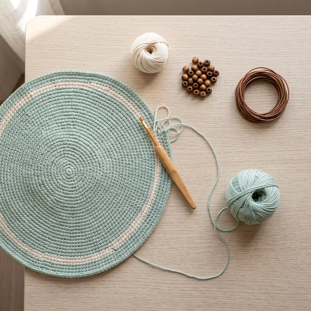 Crochet Sun Hat Pattern PDF, Wide Brim Beach Hat with Lattice Band, Floppy Summer Hat Crochet Pattern, Mint and Cream